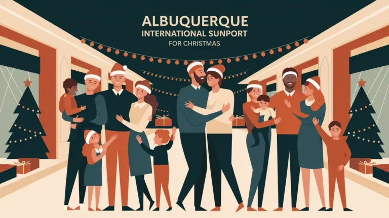 Families reunite at Albuquerque International Sunport for Christmas