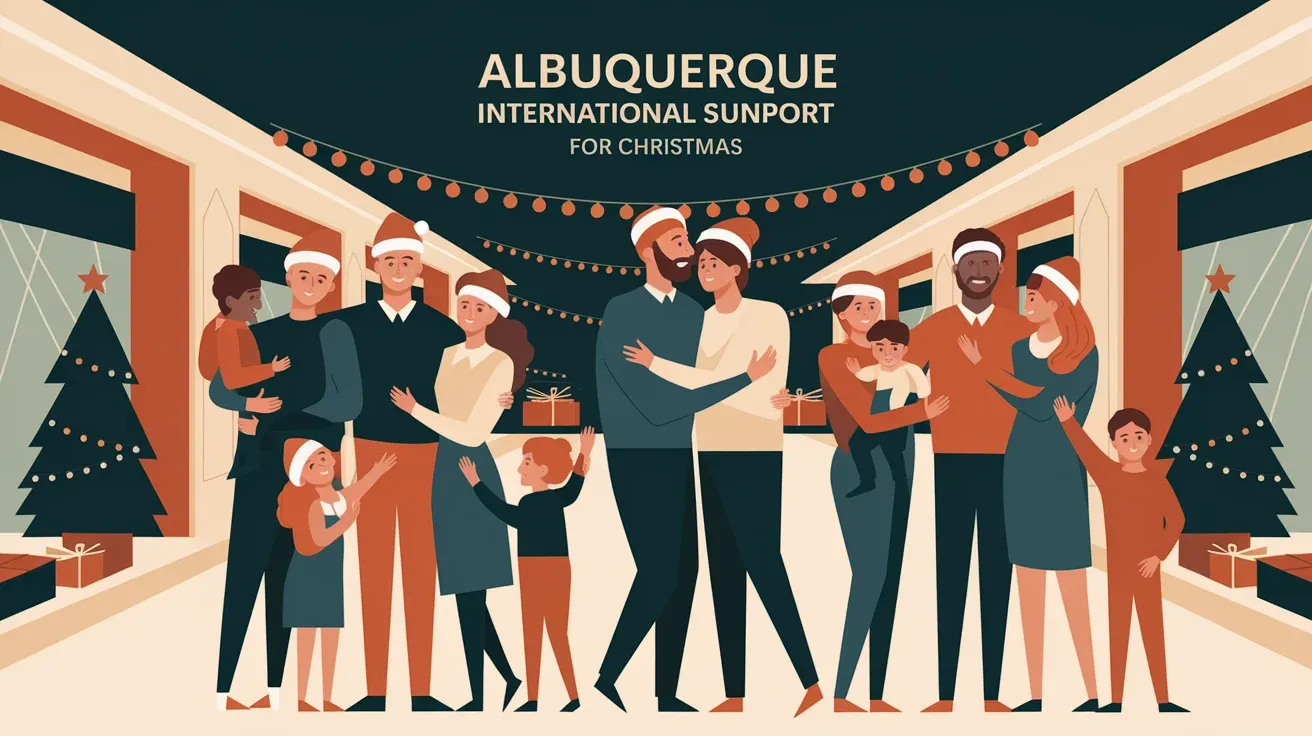 Families reunite at Albuquerque International Sunport for Christmas