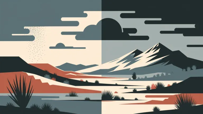 Gray skies and drizzle swing low across New Mexico as snow falls high