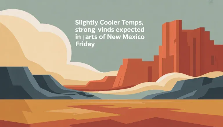 Slightly cooler temps, strong winds expected in parts of New Mexico Friday